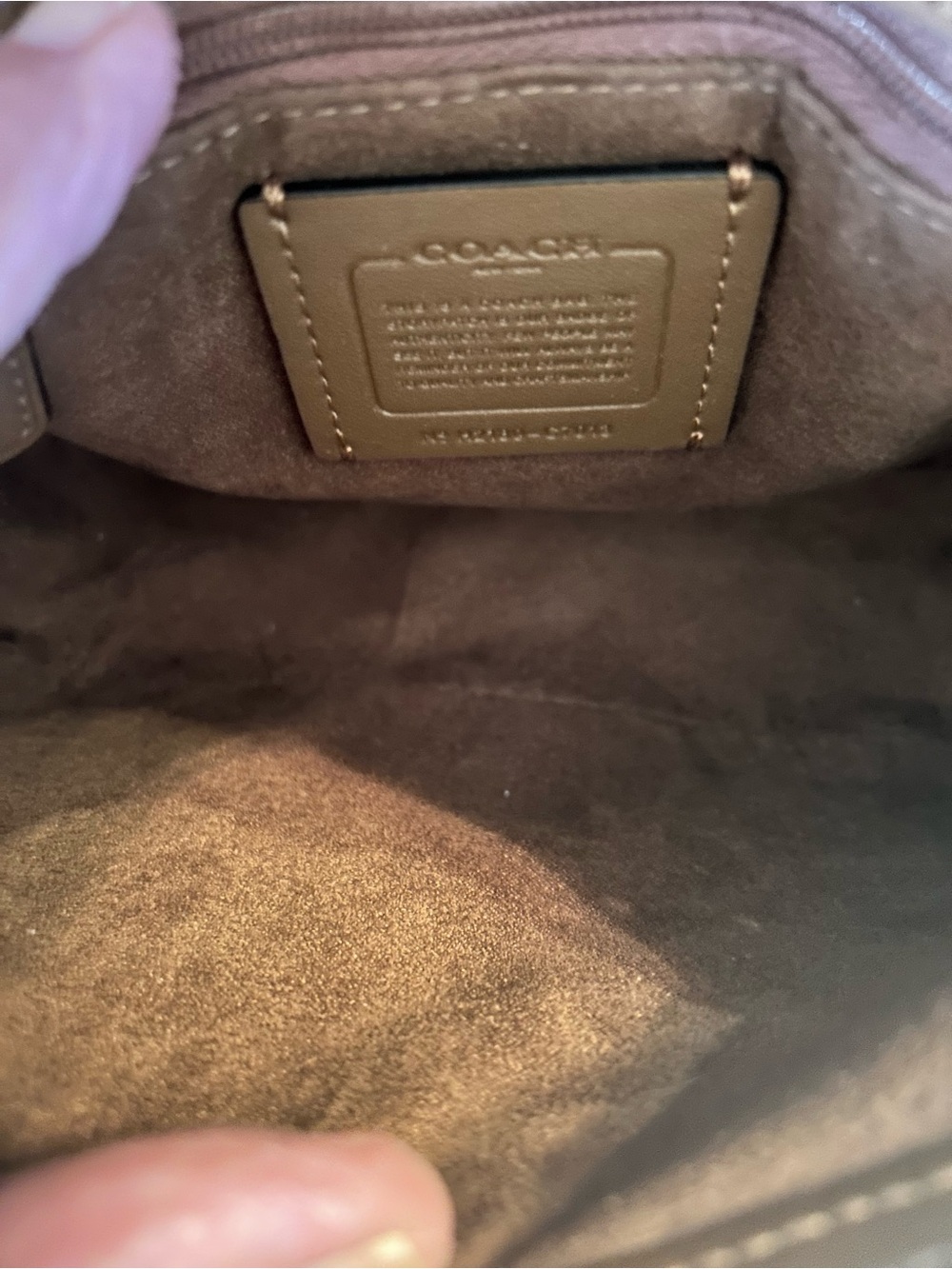 Coach Brown Signature Canvas Star-Buckle Crossbody with Gold Chain - Picture 6 of 8